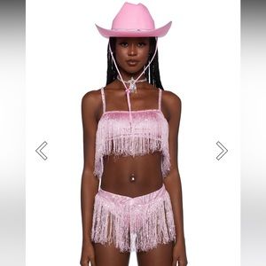 Pink cowgirl Halloween costume